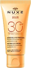 Fragrances, Perfumes, Cosmetics Face Sunscreen - Nuxe Sun Delicious Face Cream SPF 30