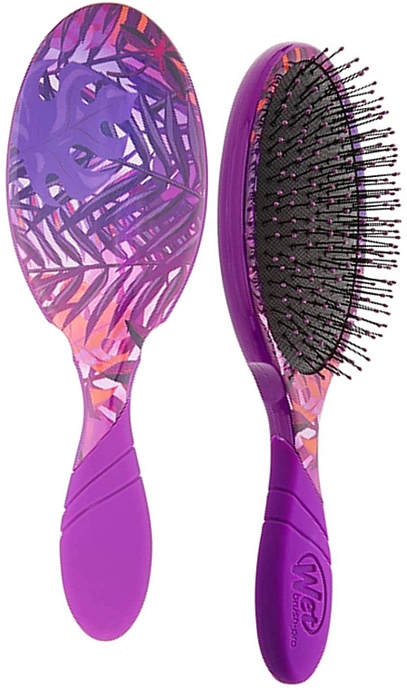 Hair Brush - Wet Brush Pro Detangler Neon Summer Tropics Purple — photo N18