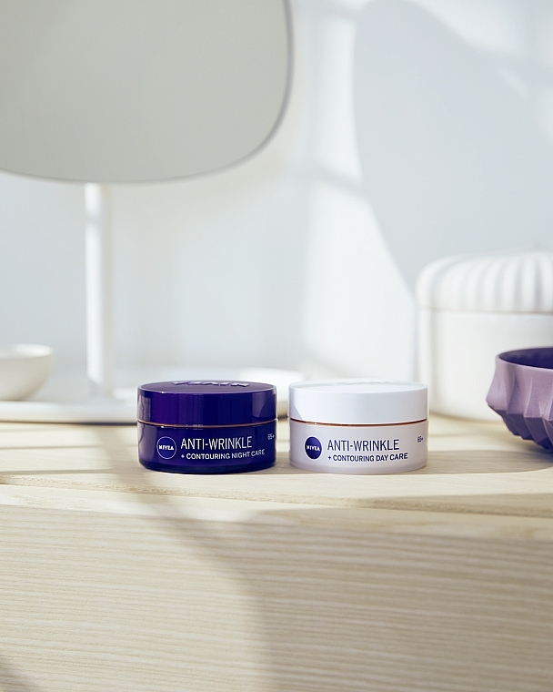 Night Cream "Youth Energy 65+" - Nivea Anti-Wrinkle Contouring Night Care 65+ — photo N4