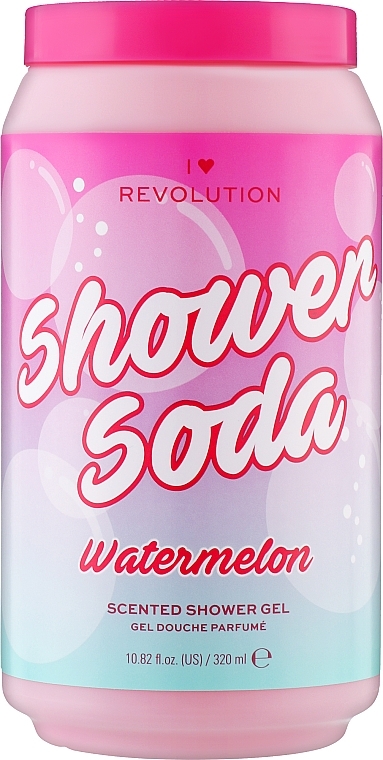 Watermelon Shower Gel - I Heart Revolution Tasty Shower Soda Watermelon Scented Shower Gel — photo N1