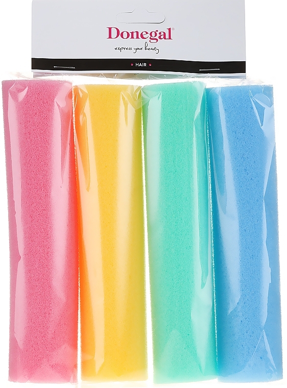 Sponge Hair Rollers 5006, multicolor - Donegal Extra Thinck Papilots — photo N1