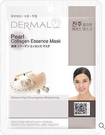 パール入りコラーゲンシートフェイスマスク - Dermal Pearl Collagen Essence Mask — photo N1