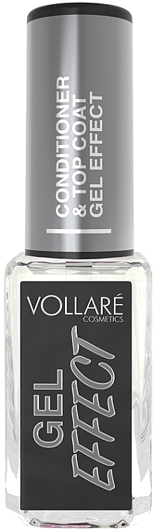 Nail Conditioner & Top Coat - Vollare Cosmetics Gel Effect Top Coat — photo N2