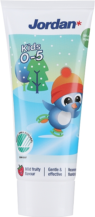 Toothpaste, 0-5 years, penguin at the ice rink - Jordan Kids Toothpaste — photo N1