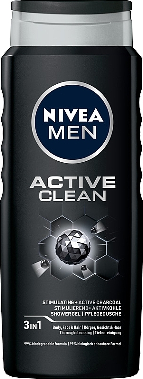 Shower Gel "Coal Power" - NIVEA Men Active Clean Shower Gel — photo N3