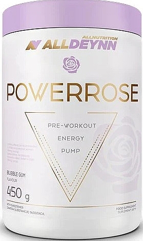 Bubble Gum Pre-Workout Complex - AllNutrition AllDeynn Powerrose Pre-Workout Bubble Gum — photo N3