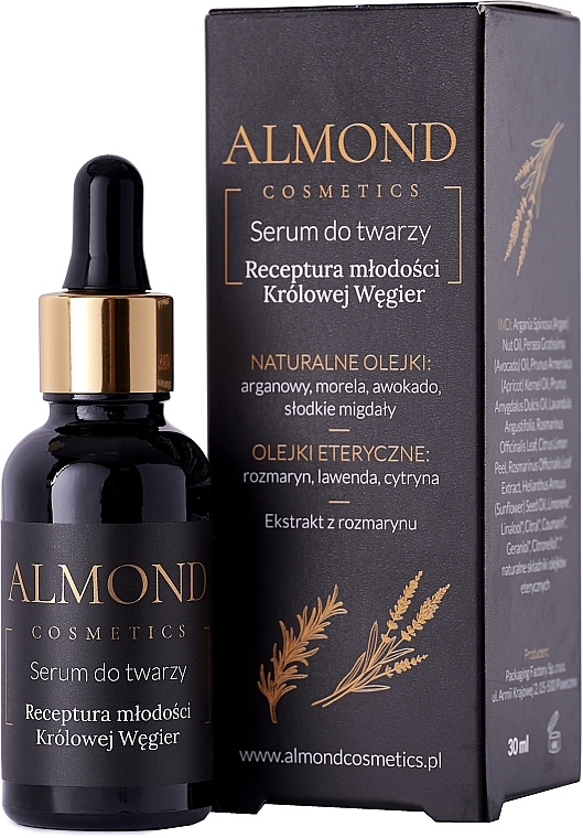 Queen Of Hungary's Youth Recipe Face Serum - Almond Cosmetics — photo N1