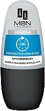 Roll-On Deodorant - AA Men Protection Non-Stop 24h Anti-Perspirant Sensitive — photo N1