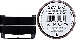 Builder Gel for Nail Extension - Semilac UV Builder Gel Cover — photo N1