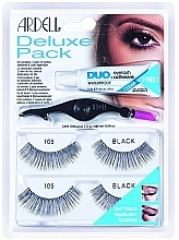 Fragrances, Perfumes, Cosmetics Ardell Eyelash 105 Deluxe Kit Black - False Lashes Kit