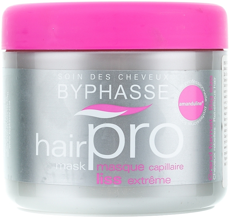 Smoothness & Shine Hair Mask - Byphasse Hair Pro Mask Liss Extreme — photo N5