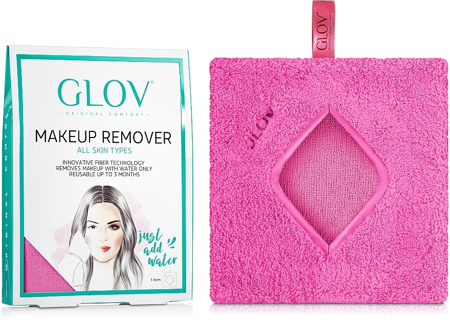 Makeup Remover Glove, pink - Glov Comfort Hydro Demaquillage Gloves Party Pink — photo N7