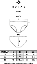 Women Bikini Panties with Transparent Inserts, black - Moraj — photo N2