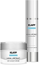 Fragrances, Perfumes, Cosmetics Set "Hyaluronic" - Klapp Hyaluronic Face Care Set (cr/50ml + serum/50ml)