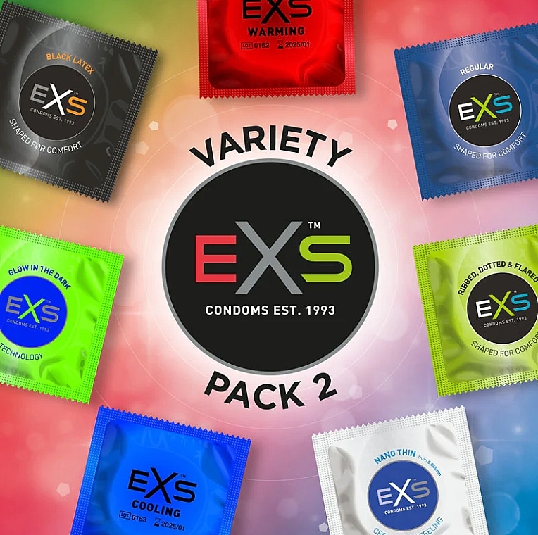 Condoms - EXS Mixed Variety Pack 2 Condoms — photo N2