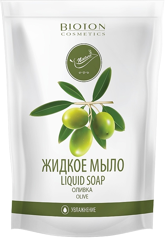 Mydio w piynie Oliwkowe - Bioton Cosmetics Nature Liquid Soap (uzupeinienie) — photo N1