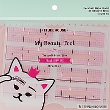 Fragrances, Perfumes, Cosmetics Brow Stencil - Etude House My Beauty Tool Personal Brow Band №1 Straight Brow