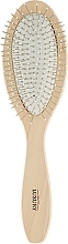 Massage Hair Brush, HB-03-07, wooden, oval, large - Beauty LUXURY — photo N11