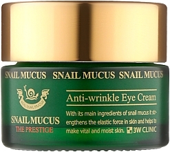 Fragrances, Perfumes, Cosmetics Anti-Aging Snail Mucin Eye Cream - 3W Clinic Snail Mucus Anti-Wrinkle Eye Cream