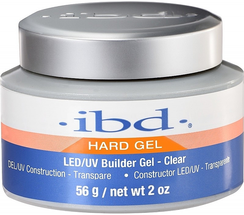 Nail Builder Gel, transparent - IBD LED/UV Builder Clear Gel — photo N1