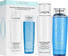 Fragrances, Perfumes, Cosmetics Set - Lancome Duo Douceur (milk/400ml + ton/400ml)