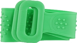 Anti-Cellulite Massager-Washcloth long, green - Soap Stories — photo N4