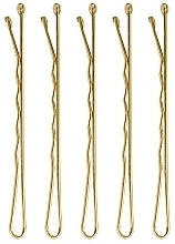 Hair Pins, gold - Brushworks Blonde Bobby Pins — photo N2