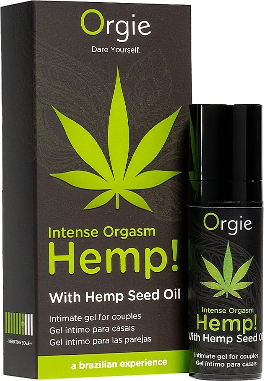 Energizing Gel with Hemp Oil - Orgie Hemp! Intense Orgasm Intimate Gel — photo N2