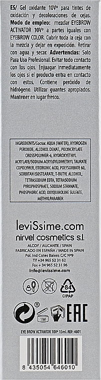 Brow Cream Peroxide 3% - LeviSsime Eye Brow Activator — photo N9