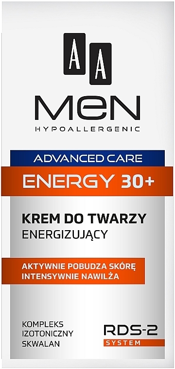 Face Cream - AA Men Advanced Care Energy 30+ Face Cream Energizing — photo N14