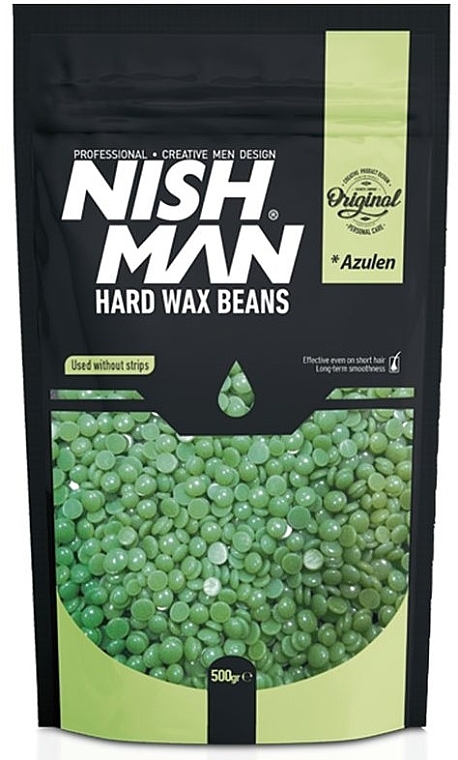 Hair Removal Wax - Nishman Hard Wax Beans Azulen — photo N5