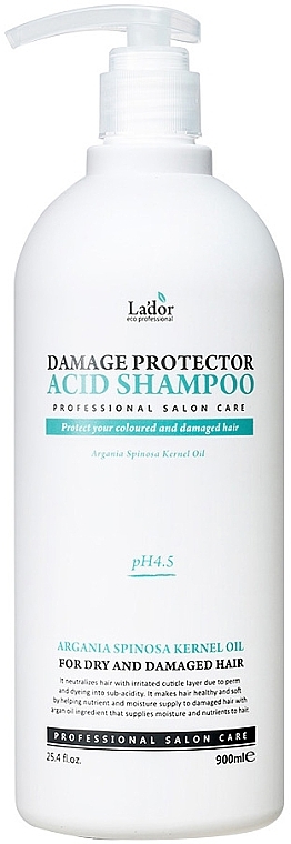 Alkaline Shampoo pH 4.5 - La'dor Damage Protector Acid Shampoo — photo N32
