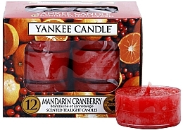 Fragrances, Perfumes, Cosmetics Tea Light Candles - Yankee Candle Scented Tea Light Candles Mandarin Cranberry