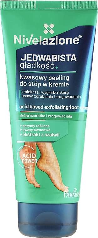 Peeling Foot Cream - Farmona Nivelazione Acid Based Exfoliating Foot Cream — photo N1