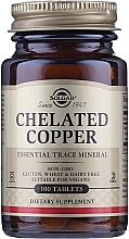 Dietary Supplement "Chelated Copper" - Solgar Chelated Copper Essential Trace Mineral — photo N25