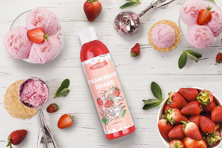 Strawberry Shake Shower Gel - SHAKYLAB Natural Shower & Bath Gel — photo N22