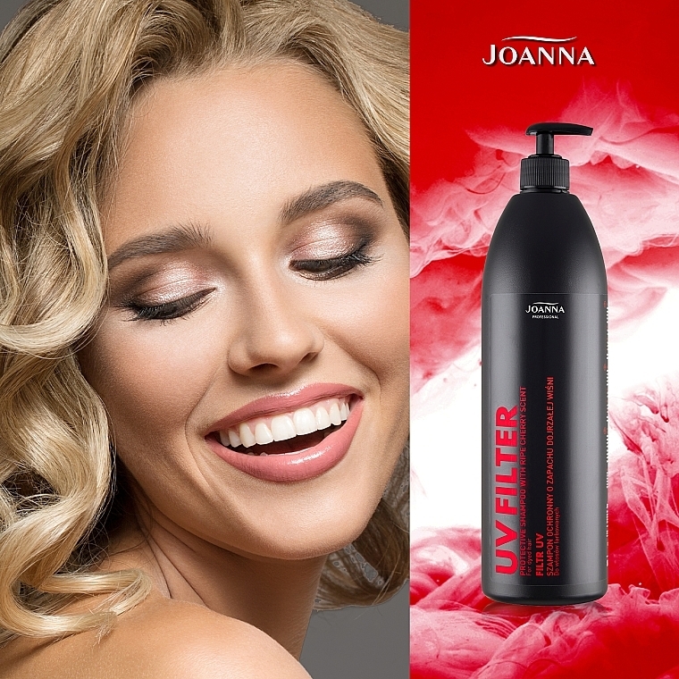 UV Filter Cherry Scent Shampoo for Colored Hair - Joanna Professional Hairdressing Shampoo — photo N7