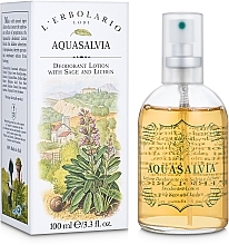Fragrances, Perfumes, Cosmetics Sage Deodorant Water - L'Erbolario Aquasalvia
