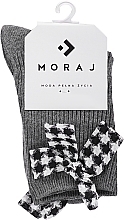 Socks Set 'Glamour', 1 pair, CSL600-006+1, grey - Moraj — photo N10
