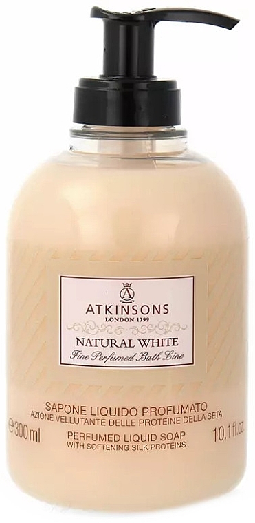 Jasmine & Lily of the Valley Liquid Soap - Atkinsons Natural White Liquid Soap — photo N1