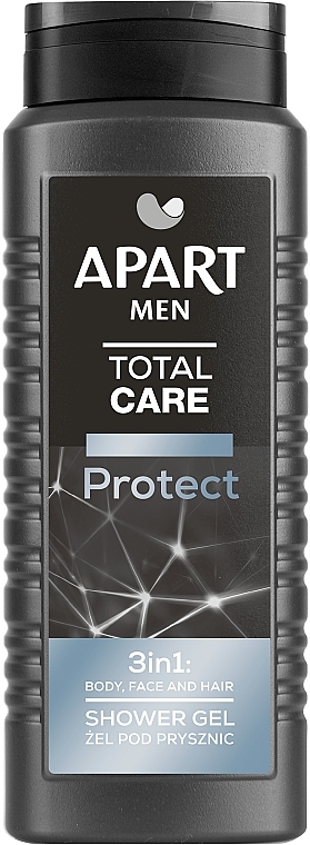 Men Shower Gel 3in1 - Apart Men Total Care Protect 3in1 Shower Gel — photo N1