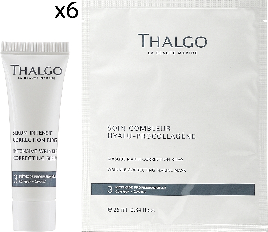 Set - Thalgo Hyalu-Procollagene Programme (f/mask/6x25ml + serum/6x3ml) — photo N2