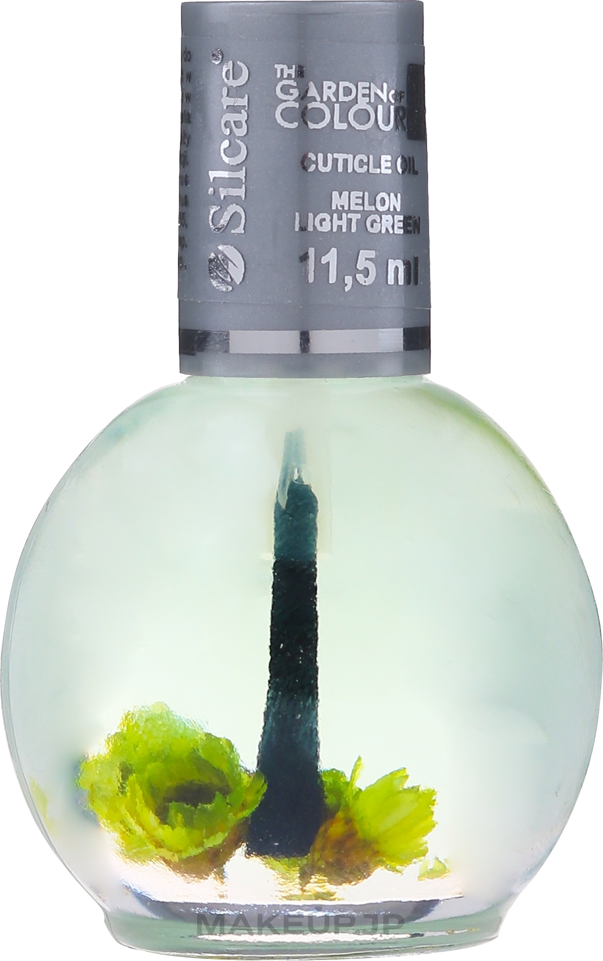 Nail and Cuticle Oil with Flowers "Melon" - Silcare Cuticle Oil Melon Light Green — photo 11.5 ml