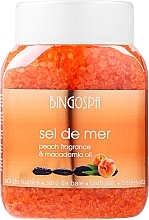Fragrances, Perfumes, Cosmetics Peach & Macadamia Oil Bath Salt - BingoSpa Sel De Mer Peach Fragrance & Macadamia Oil