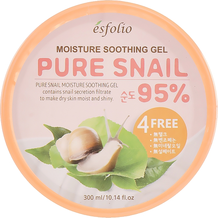 Moisturizing Snail Gel - Esfolio Pure Snail Moisture Soothing Gel 95% Purity — photo N1