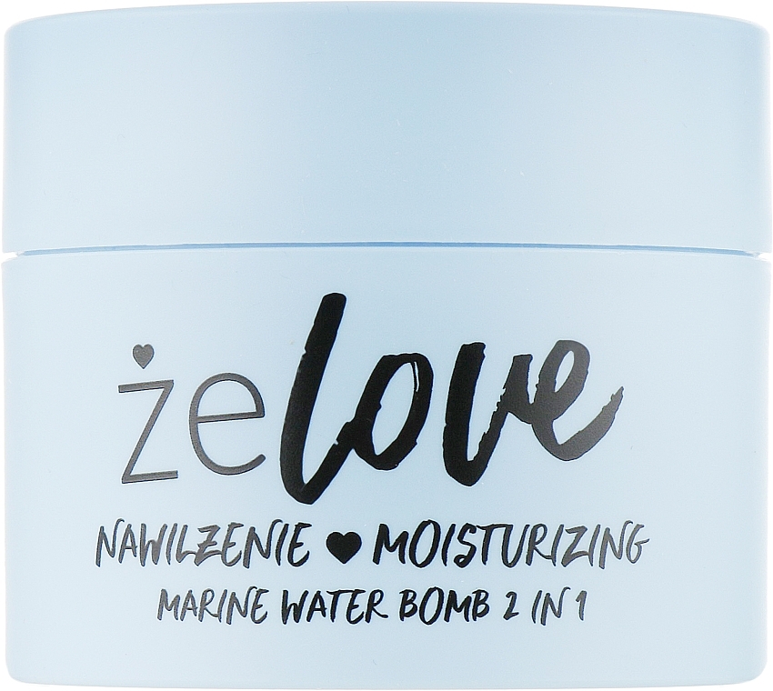 Moisturizing Gel for Face, Neck and Decollete - FlosLek ZeLove Moisturizing Marine Water Bomb 2in1 — photo N7