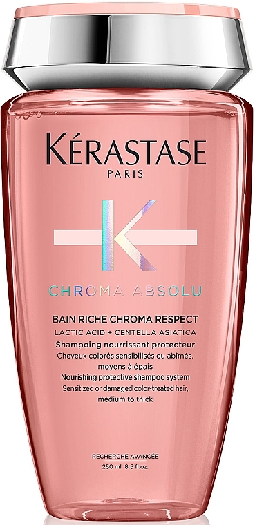 Shampoo-Bath for Nourishing and Protection of Colored Sensitive and Damaged Hair - Kerastase Chroma Absolu Bain Riche Chroma Respect — photo N1