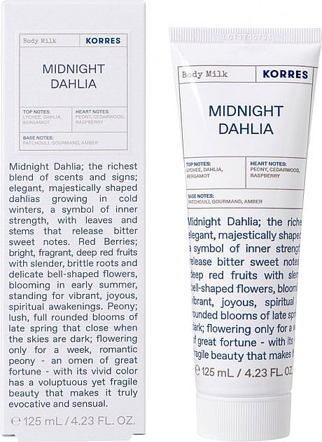 Body Milk - Korres Midnight Dahlia Body Milk — photo N8