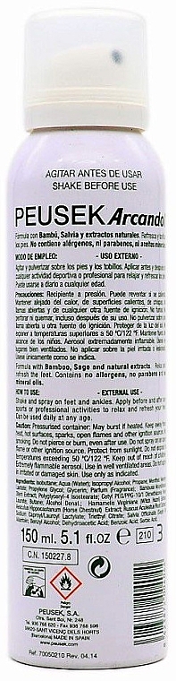 Foot Spray - Peusek Arcandol Refreshing And Relaxing Feet Spray — photo N19