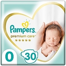 Pampers Premium Care Newborn Diapers (up to 3 kg), 30 pcs - Pampers — photo N1